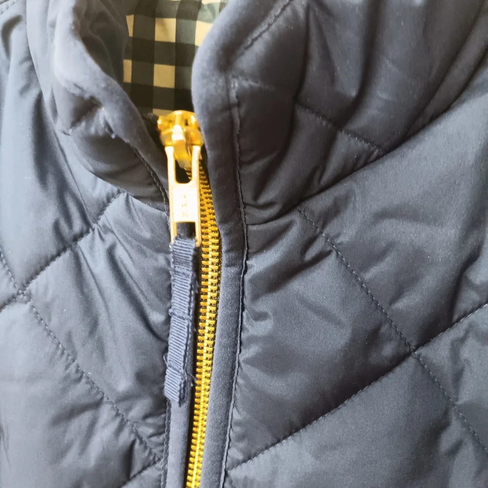J. Crew Navy Quilted Vest